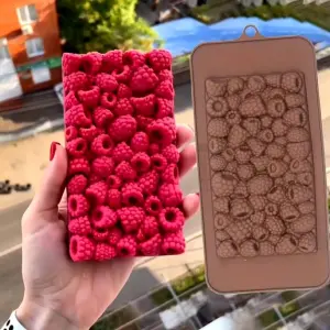 Raspberry Chocolate Bar Silicone Mould