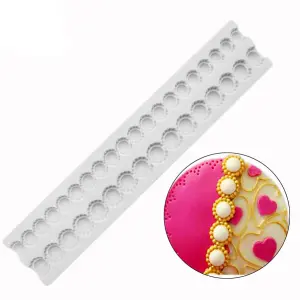 Decorated pearl boarder - Silicone Mould