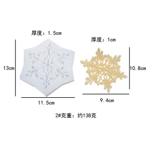 Snow Flake Christmas Mould for Fondant and Resin