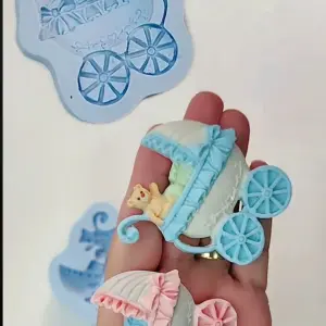 Baby stroller fondant mould