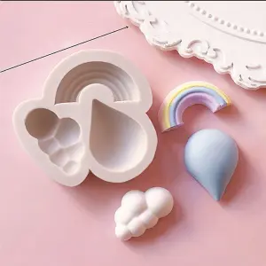 3D Cloud rainbow Silicone mould