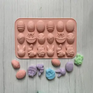 24 Cavity Easter Rabbit theme Silicone Mould
