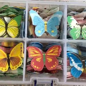 10 pcs Edible Butterfly Wafer Paper cake topper (mixed Pcs)